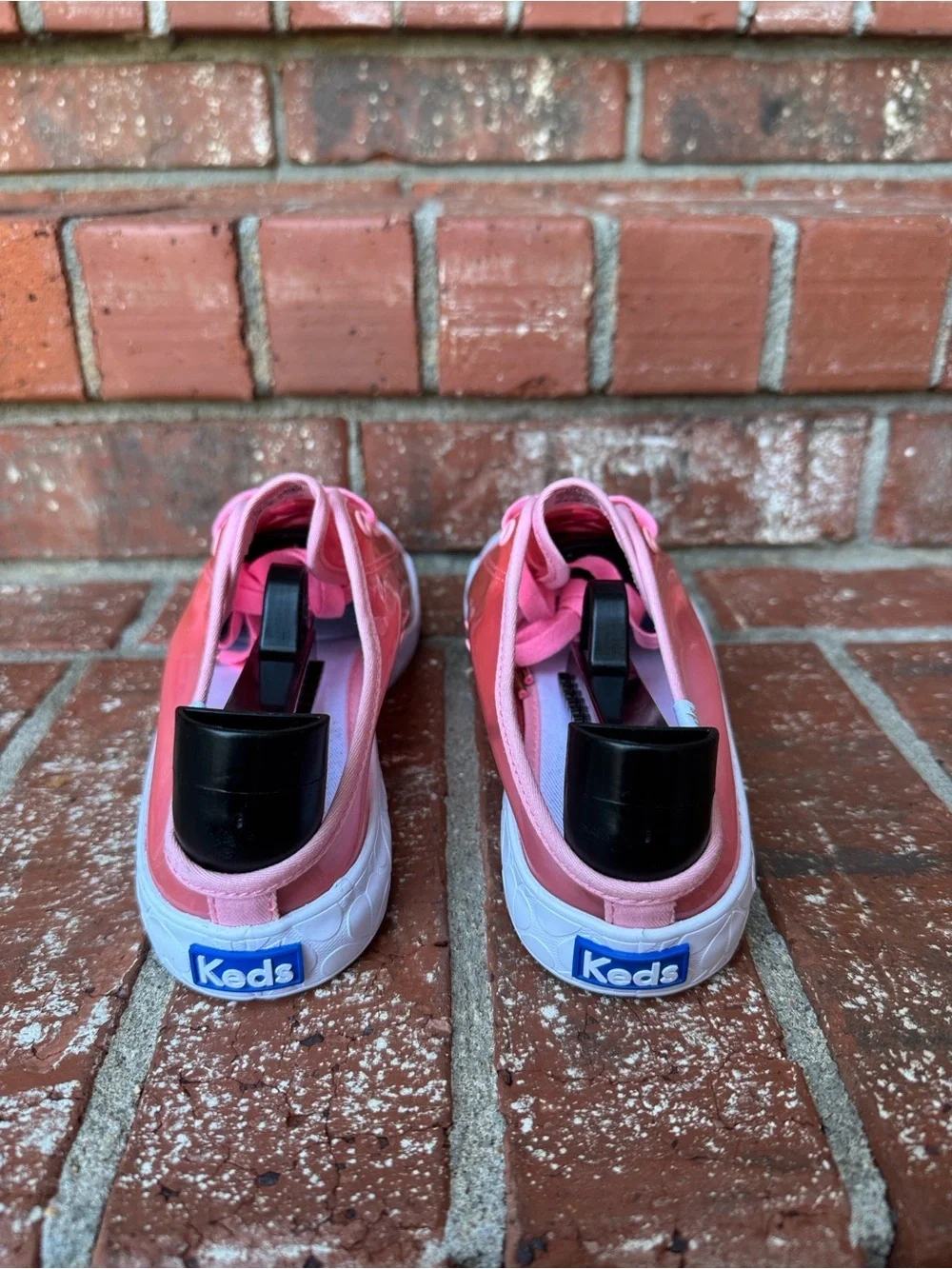 Keds x Kate Spade Clear Pink Sheer TPU Mesh Lace Up Sneaker Women's Size 8